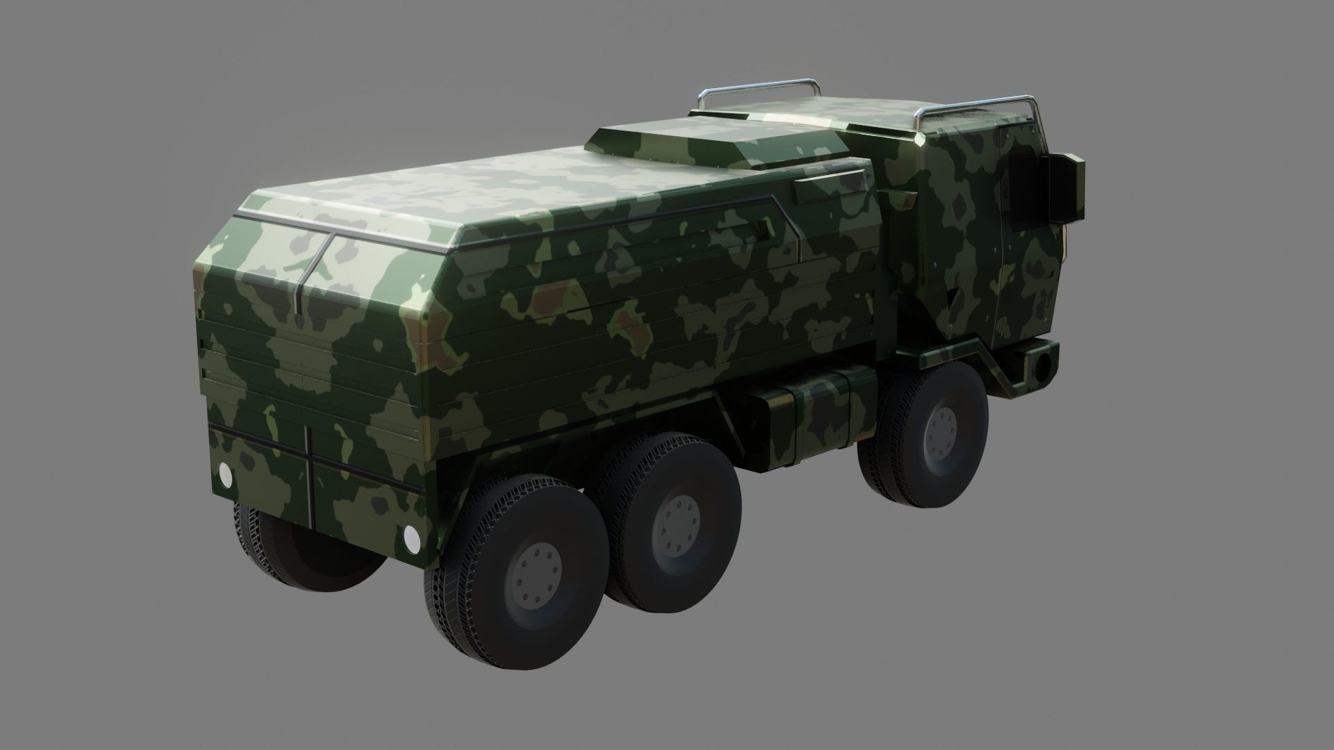  Military Truck - Low poly - PBR - Game ready Low-poly 3D model_4