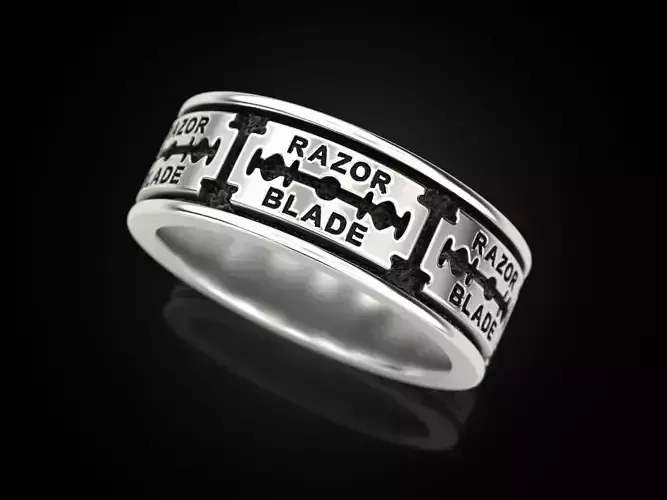 Razor blade ring