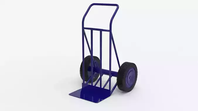 HANDCART 01-BLUE 3D model