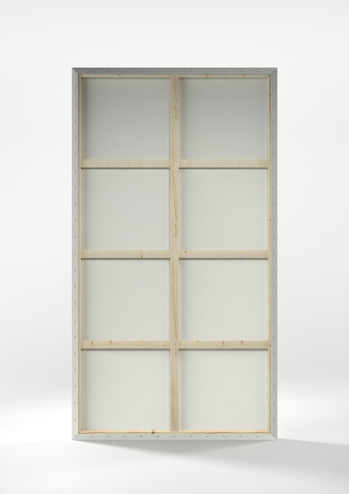 empty painting canvas and frame set Low-poly 3D model_3