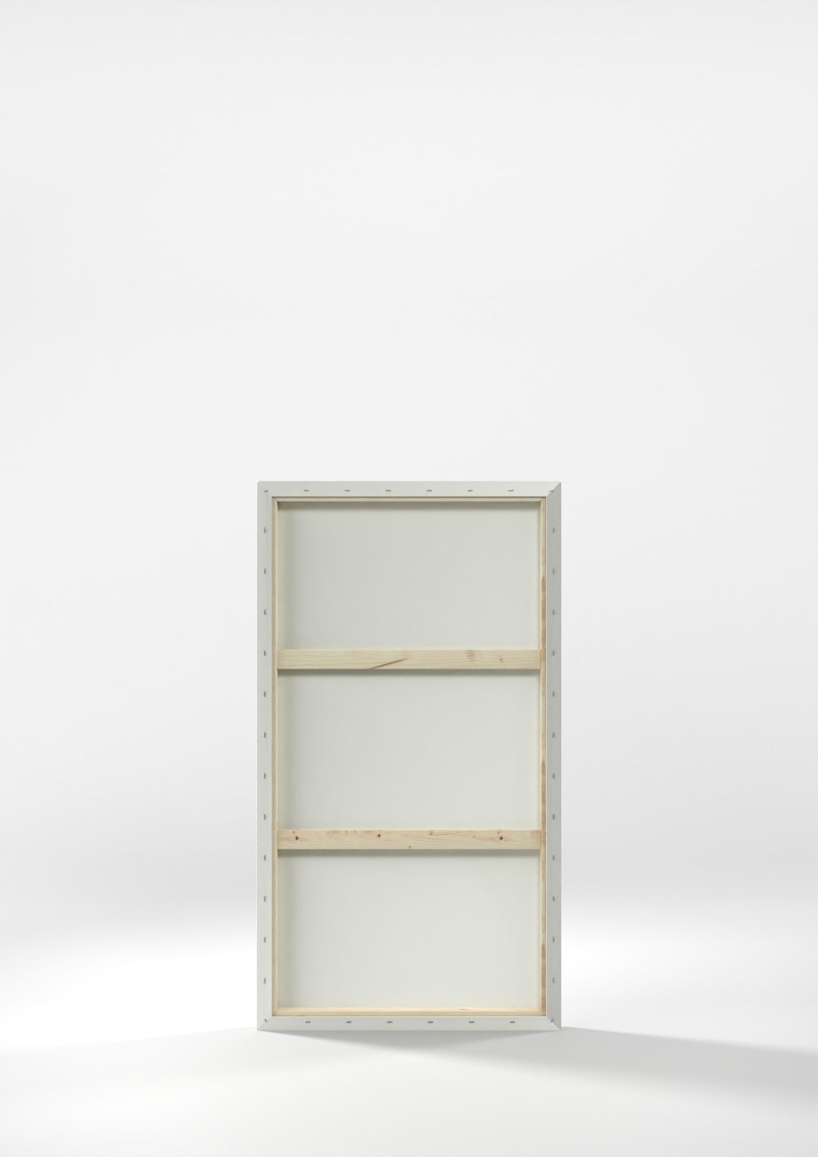 empty painting canvas and frame set Low-poly 3D model_5
