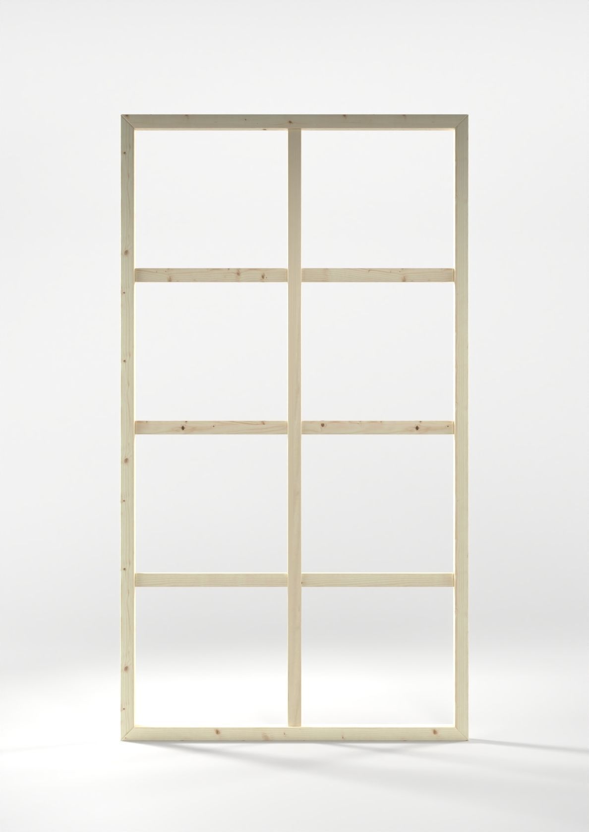 empty painting canvas and frame set Low-poly 3D model_6