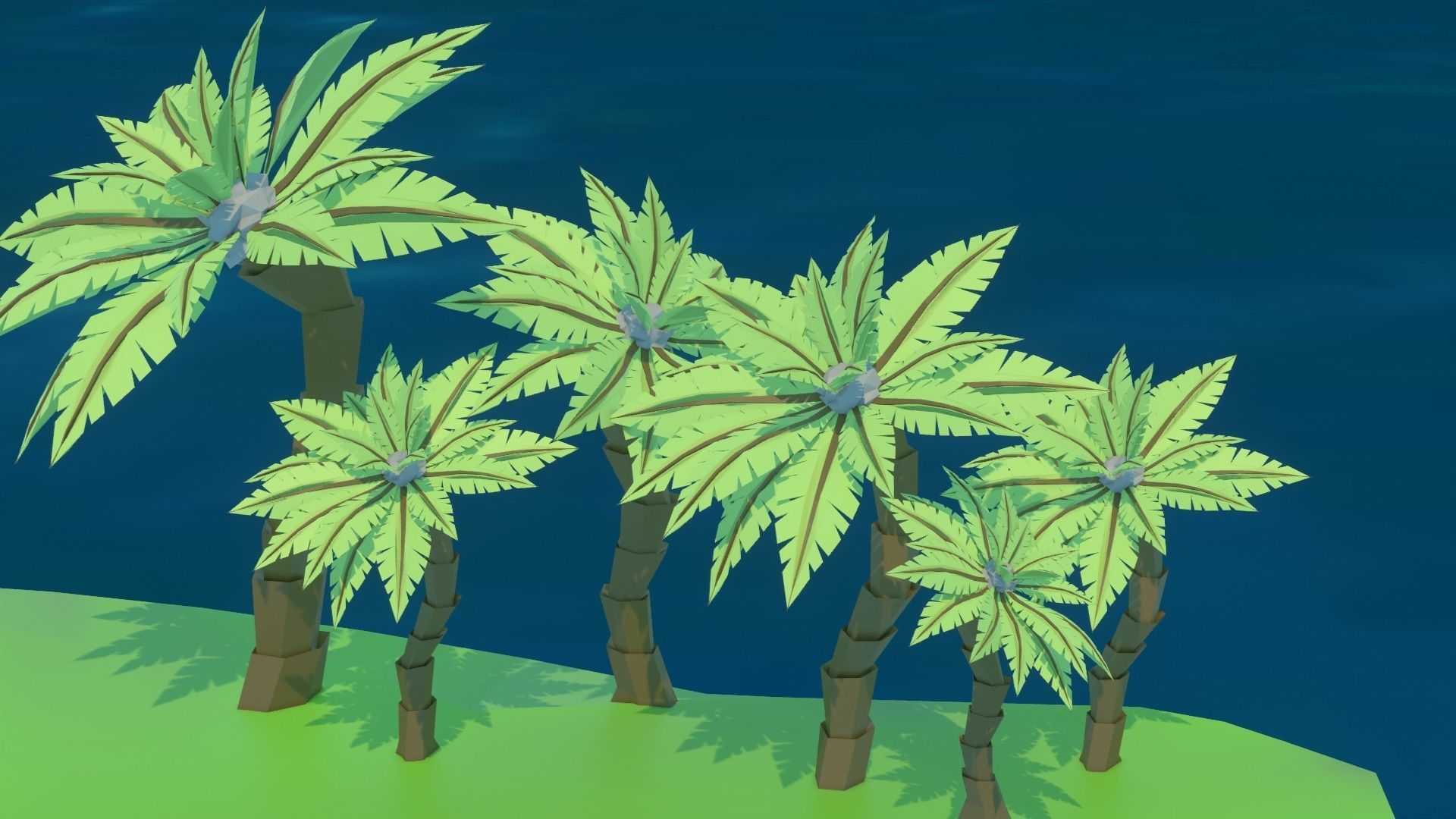 Low-Poly Stylized Nature Pack Free low-poly 3D model_2