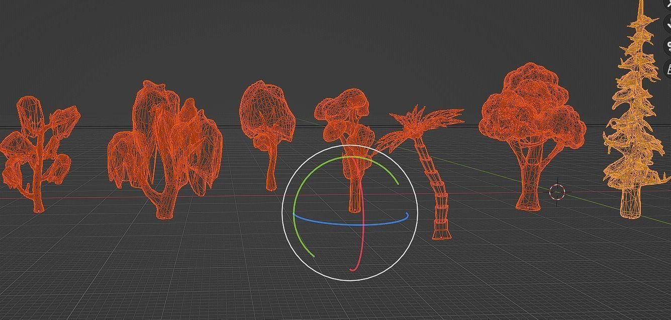 Low-Poly Stylized Nature Pack Free low-poly 3D model_6