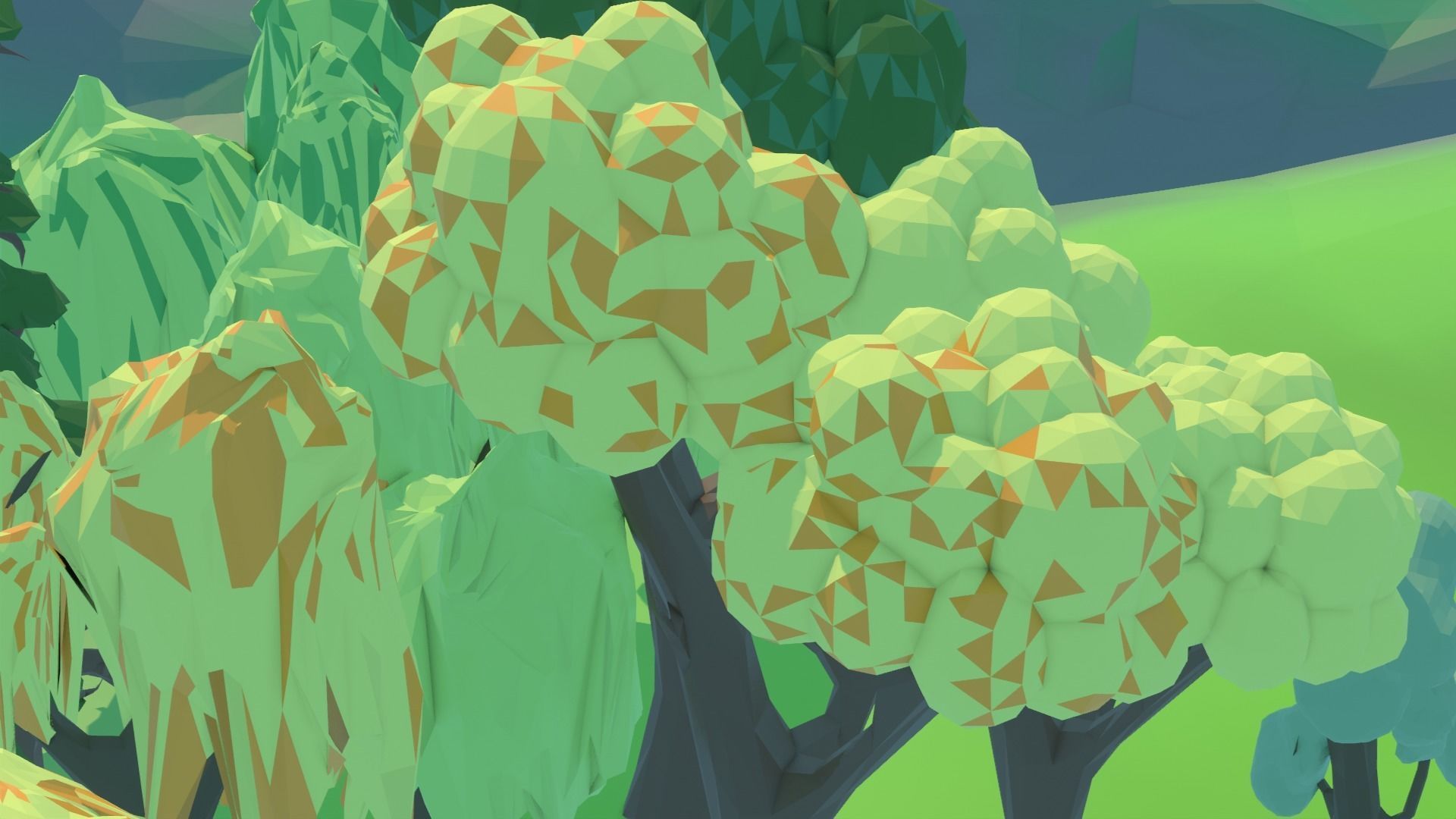Low-Poly Stylized Nature Pack Free low-poly 3D model_5