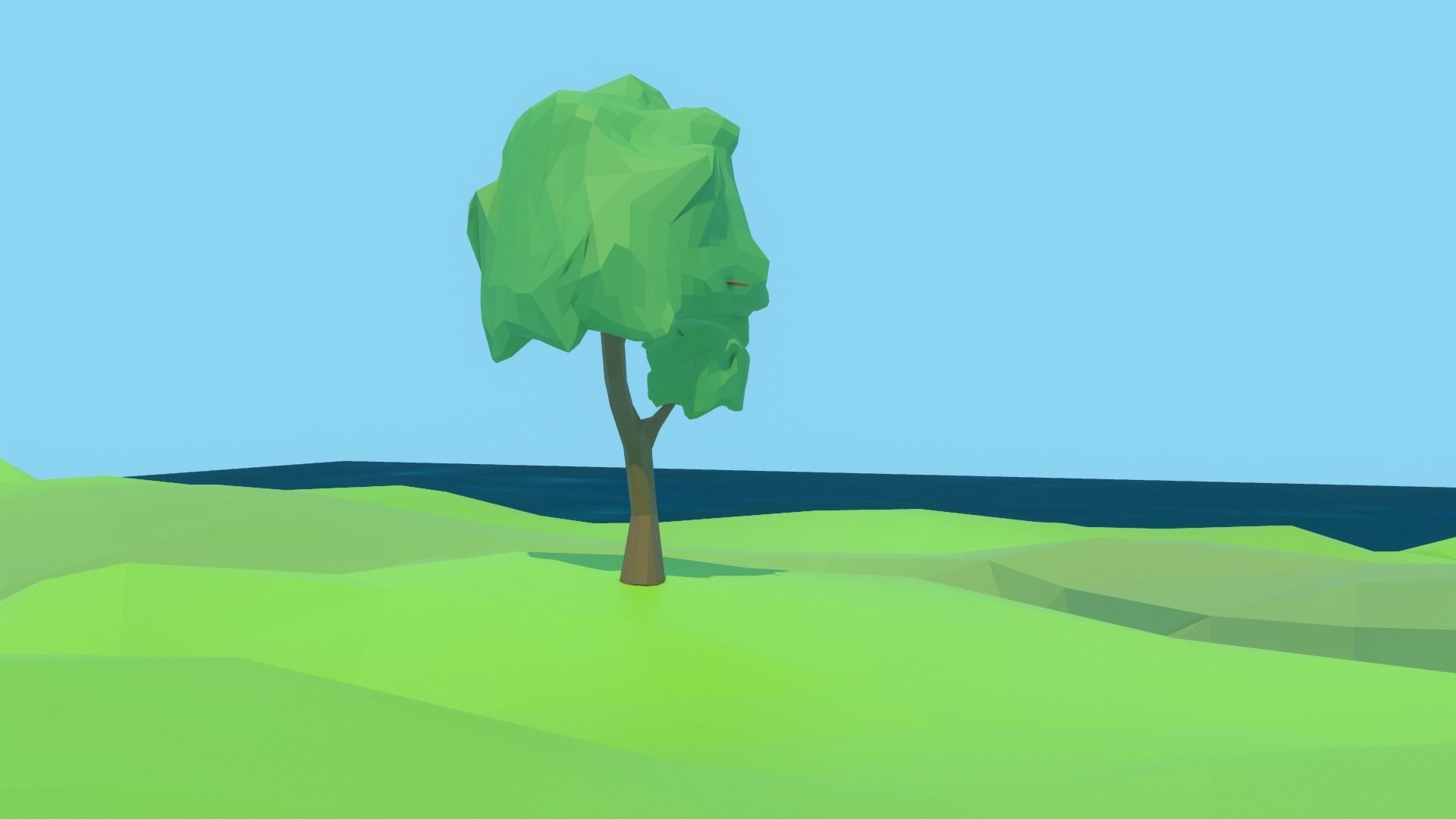 Low-Poly Stylized Nature Pack Free low-poly 3D model_3