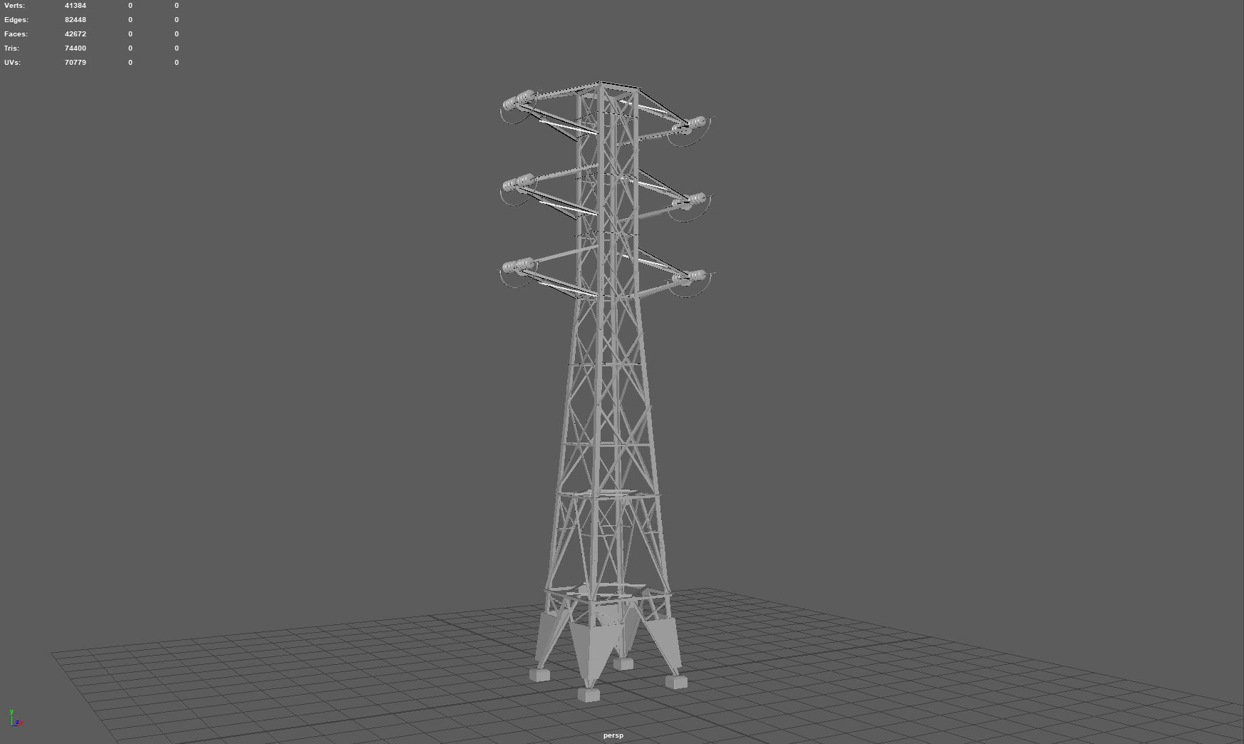 Power Line 3D model_5