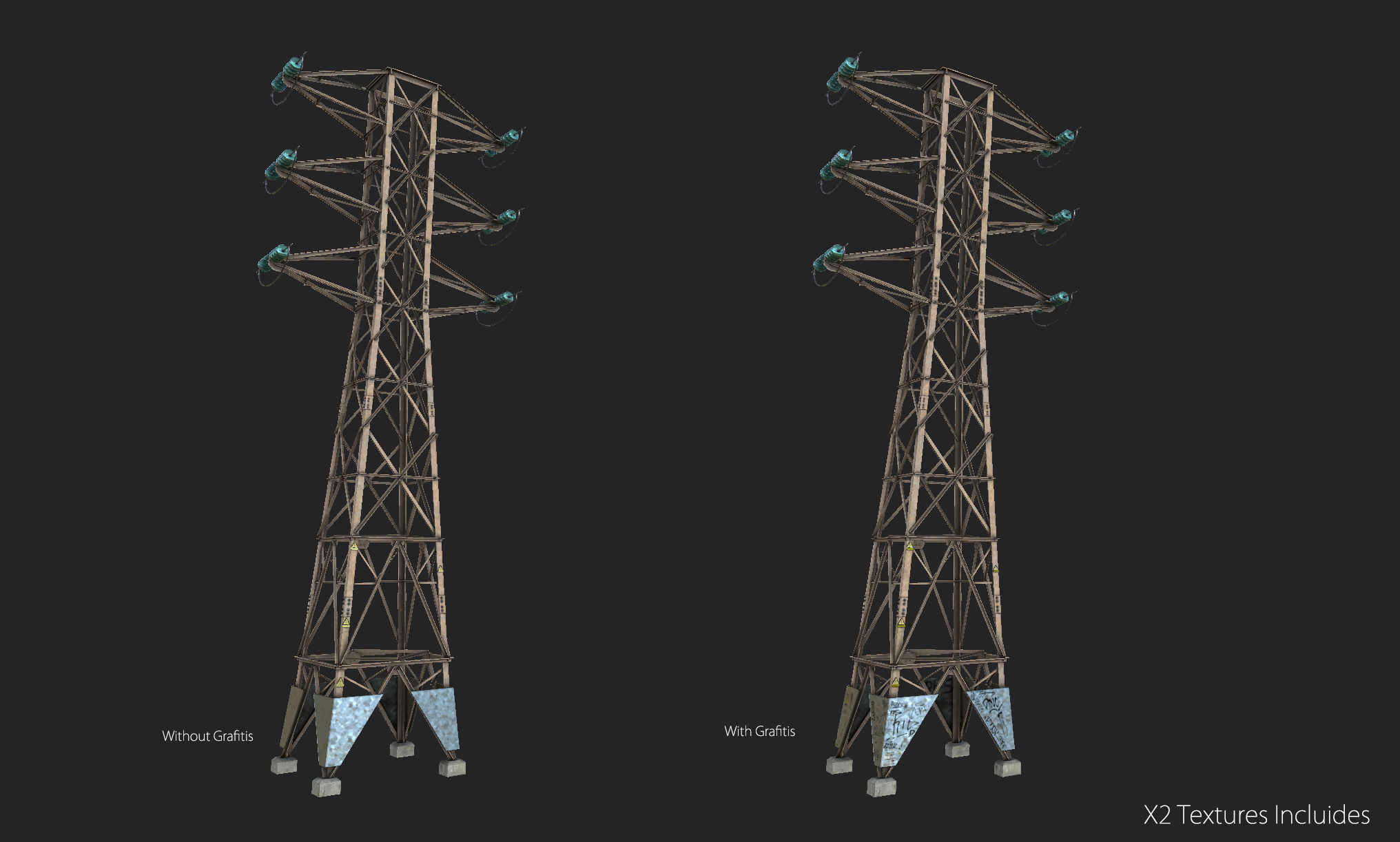 Power Line 3D model_2