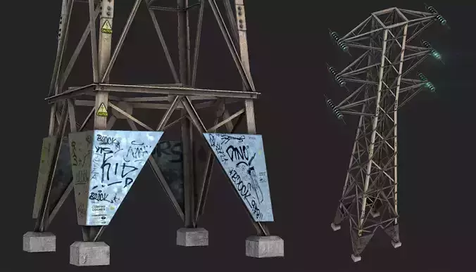 Power Line 3D model