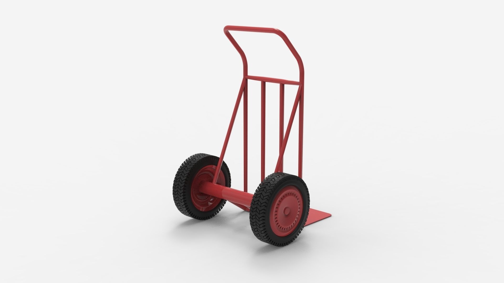 HANDCART 01-RED 3D model_7