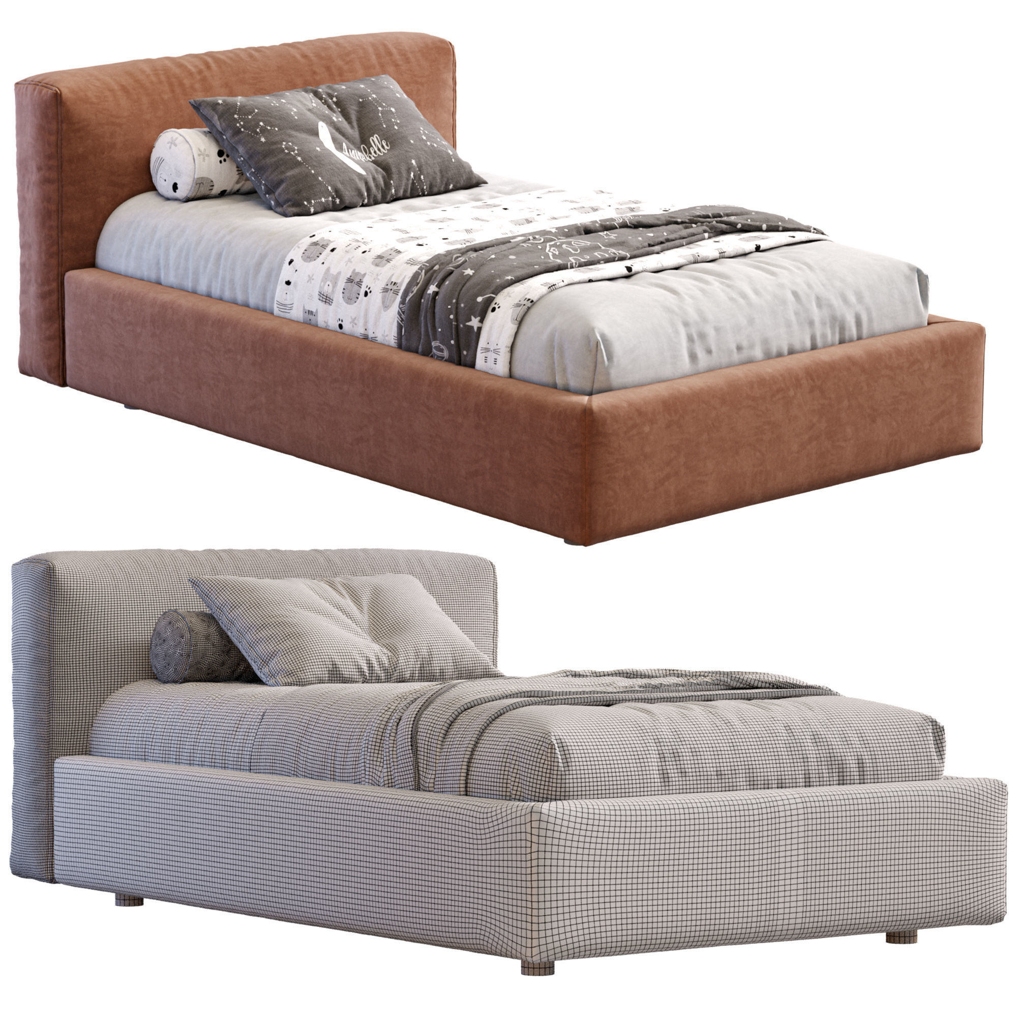 Bed Cooper By Frigerio 3D model_10