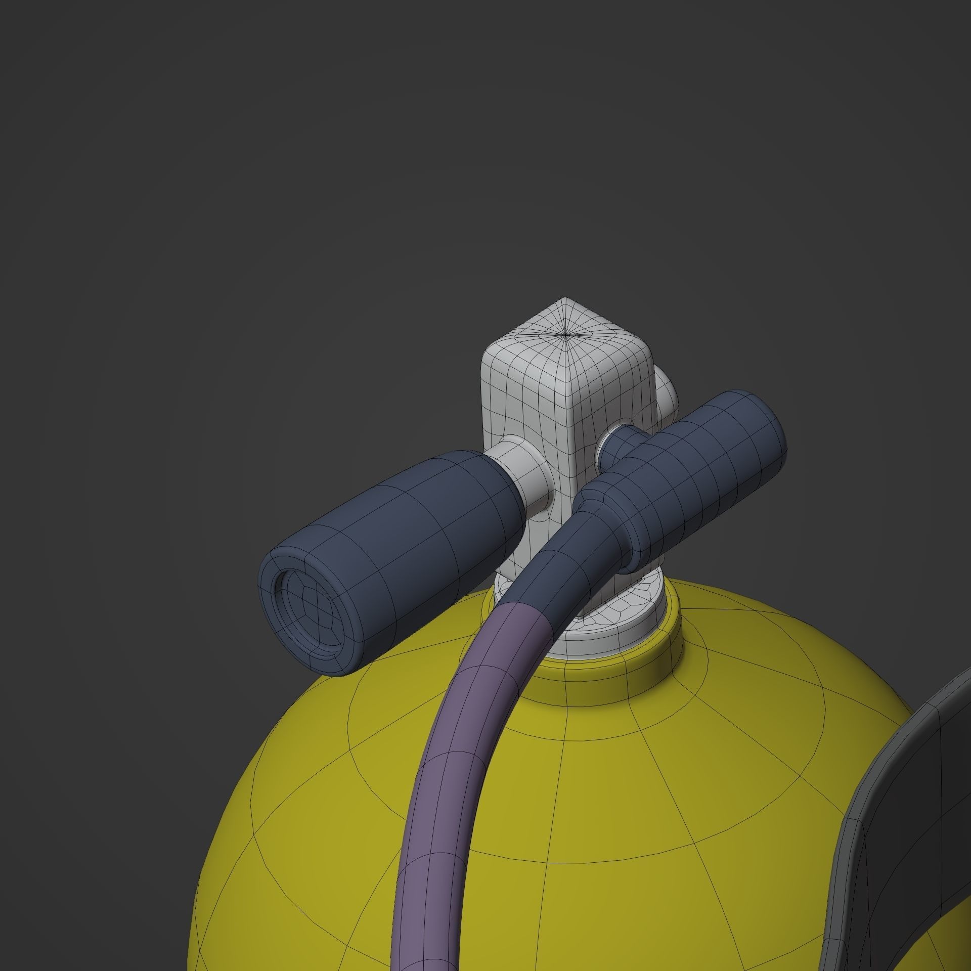 Scuba Diving Equipment Low-poly 3D model_18