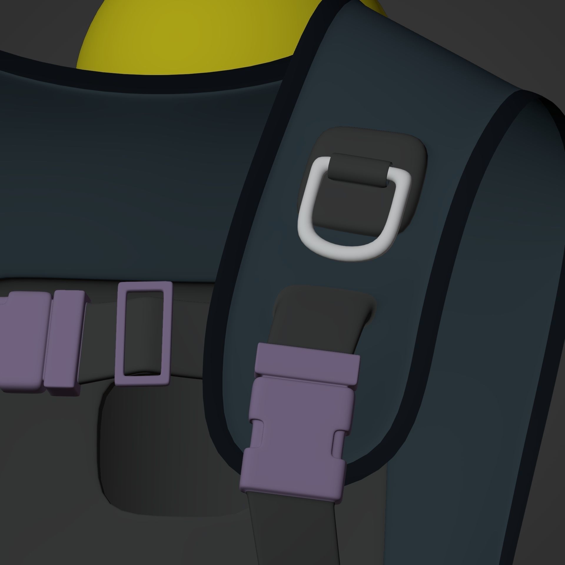 Scuba Diving Equipment Low-poly 3D model_15