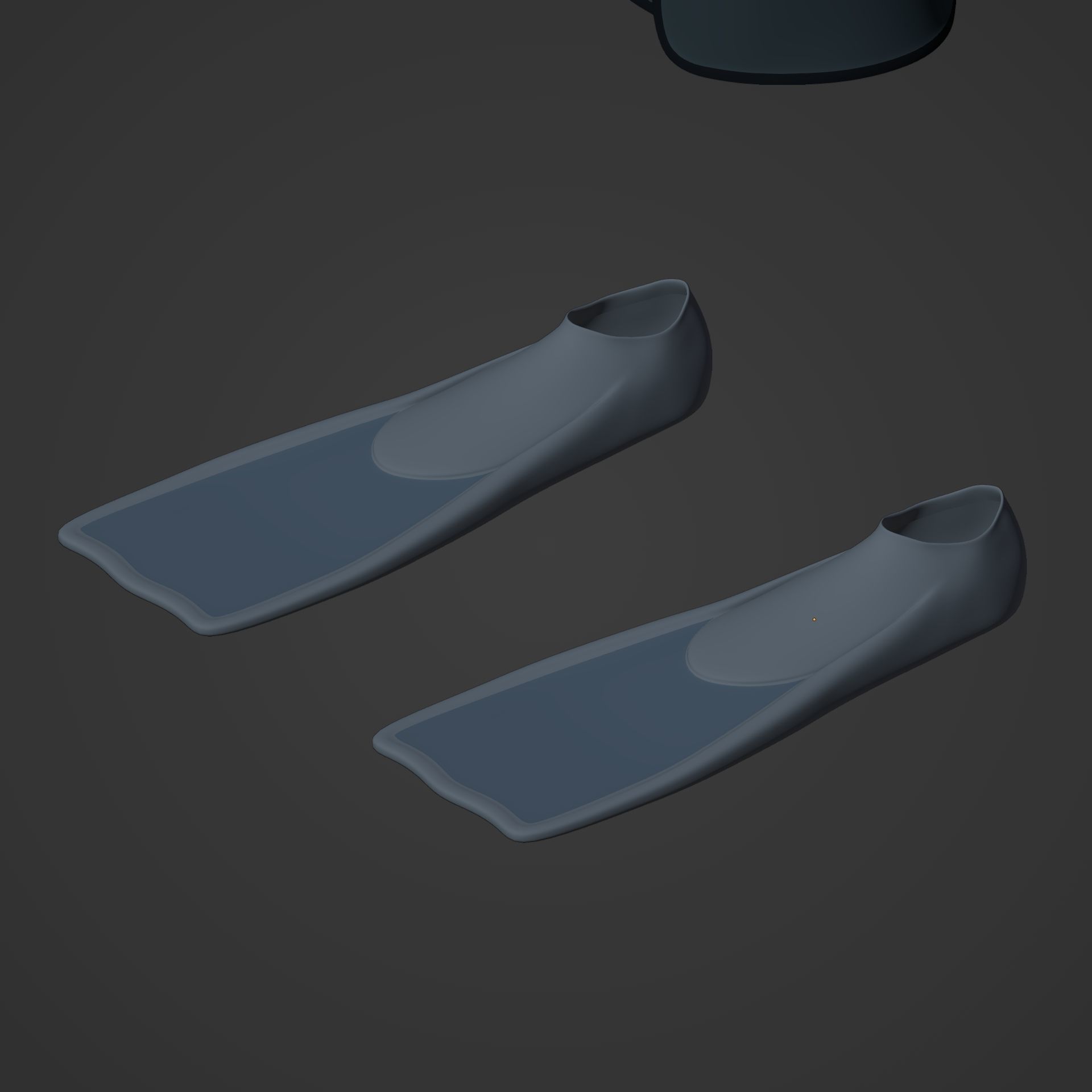 Scuba Diving Equipment Low-poly 3D model_7