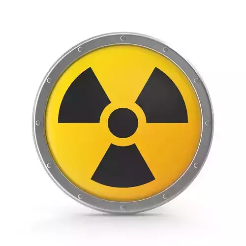 Radiation Symbol Low-poly 3D model