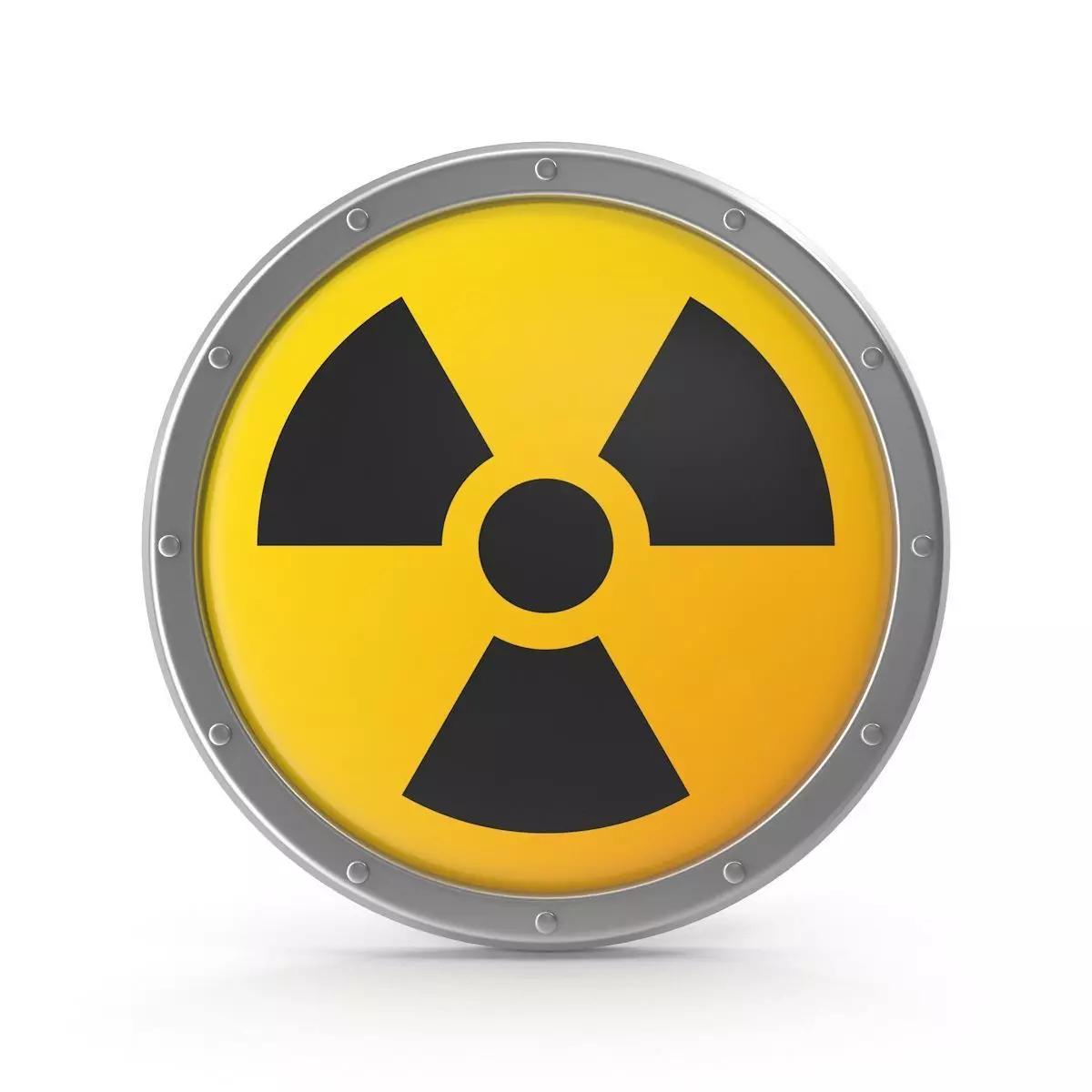 Radiation Symbol Low-poly 3D model_0