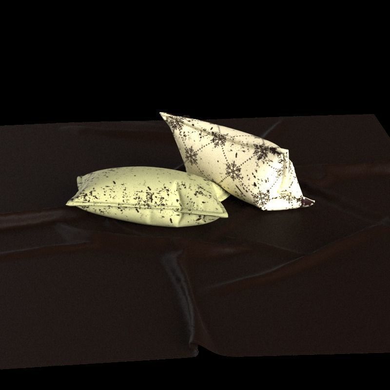 Rectangle pillow 3D model_8