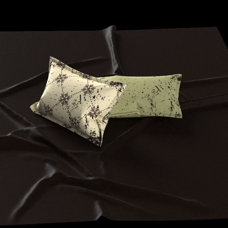 Rectangle pillow 3D model_6
