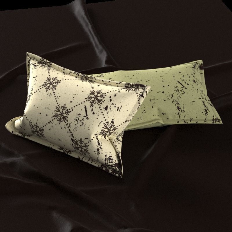 Rectangle pillow 3D model_5