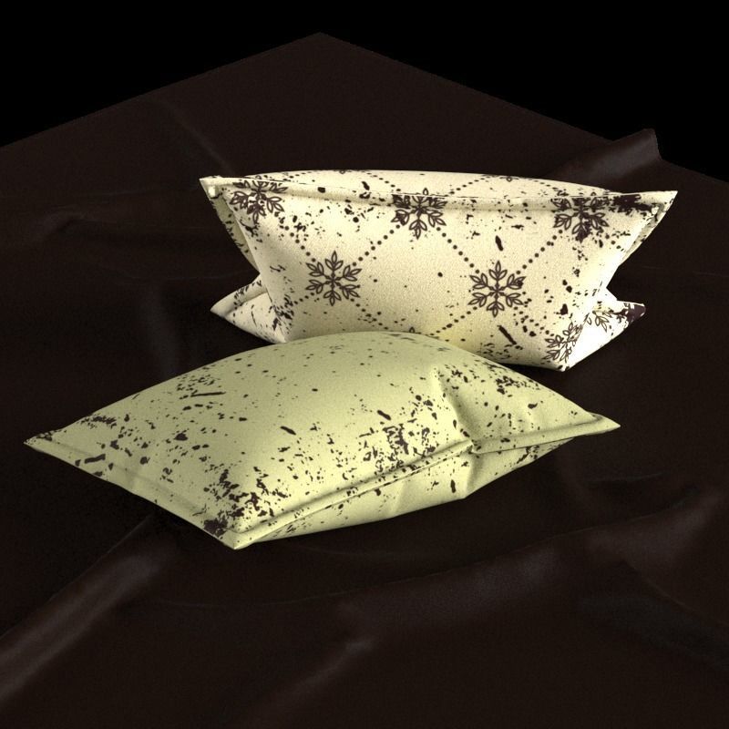Rectangle pillow 3D model_7