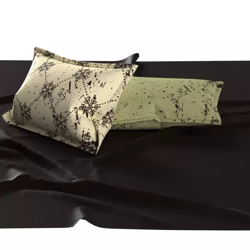 Rectangle pillow 3D model_0