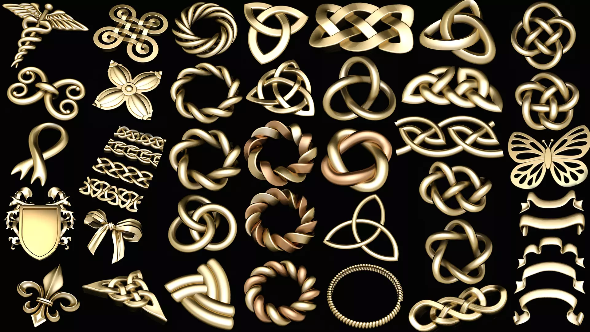 Jewelry Accessories Pack of 36 3D print model_0