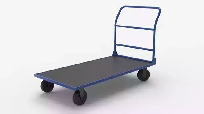HANDCART 02-BLUE 3D model