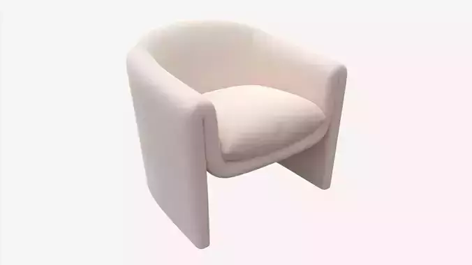 Linen Sculptural Chair