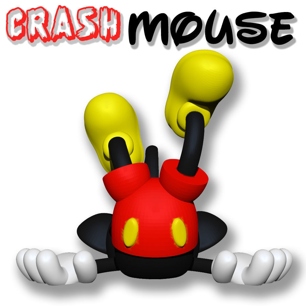 Crash Mouse 3D print model_5