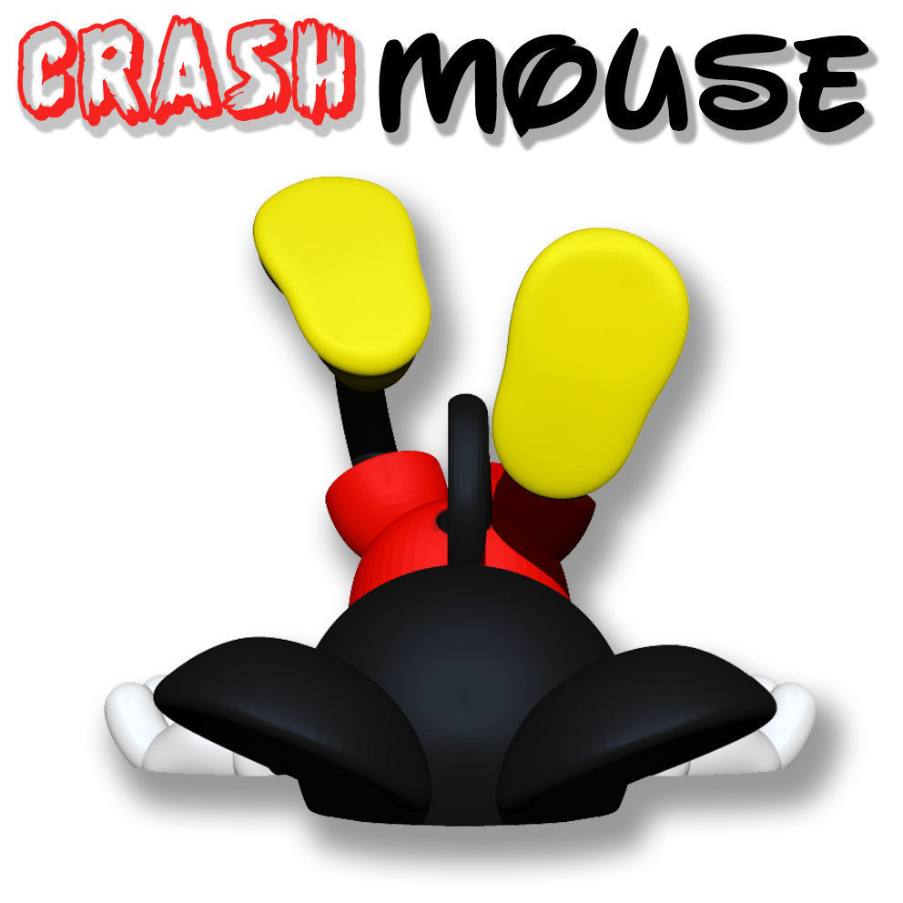 Crash Mouse 3D print model_3