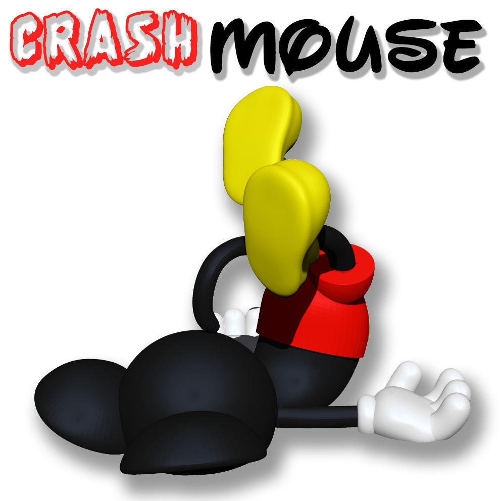 Crash Mouse 3D print model_1
