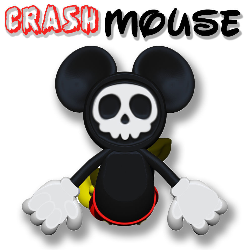 Crash Mouse 3D print model_7