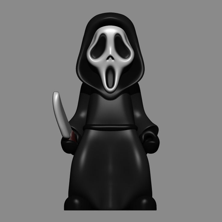Ghost Face 3D print model_3