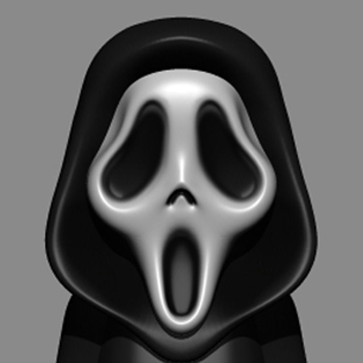 Ghost Face 3D print model_8
