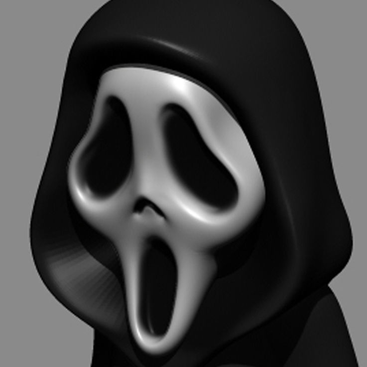 Ghost Face 3D print model_5