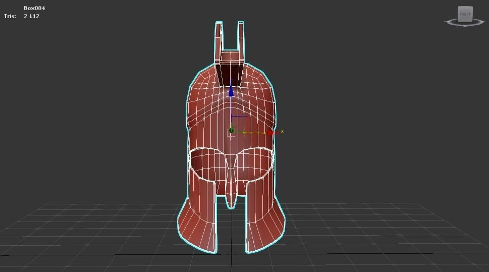 Roman Soldier Helmet Low-poly 3D model_6