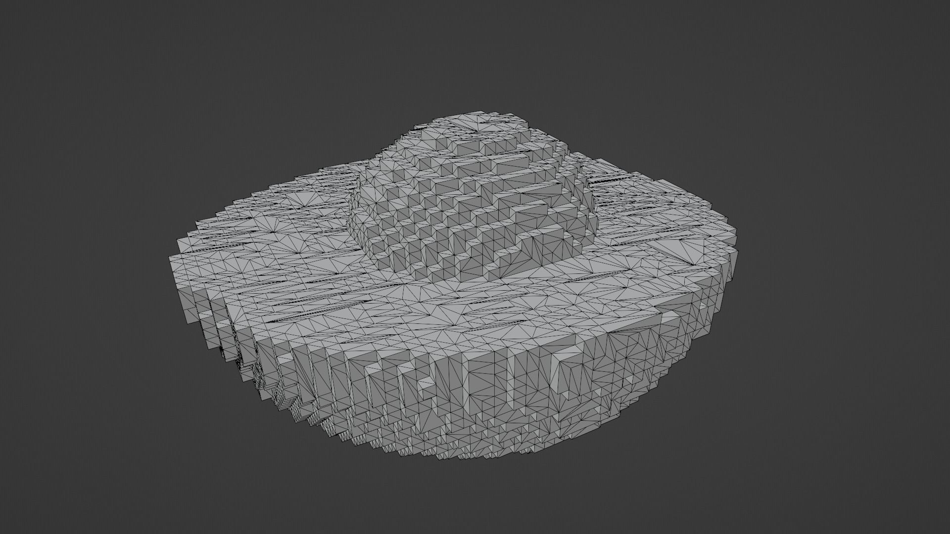 Voxel Avocado Low-poly 3D model_12
