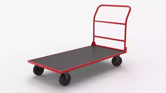 HANDCART 02-RED 3D model