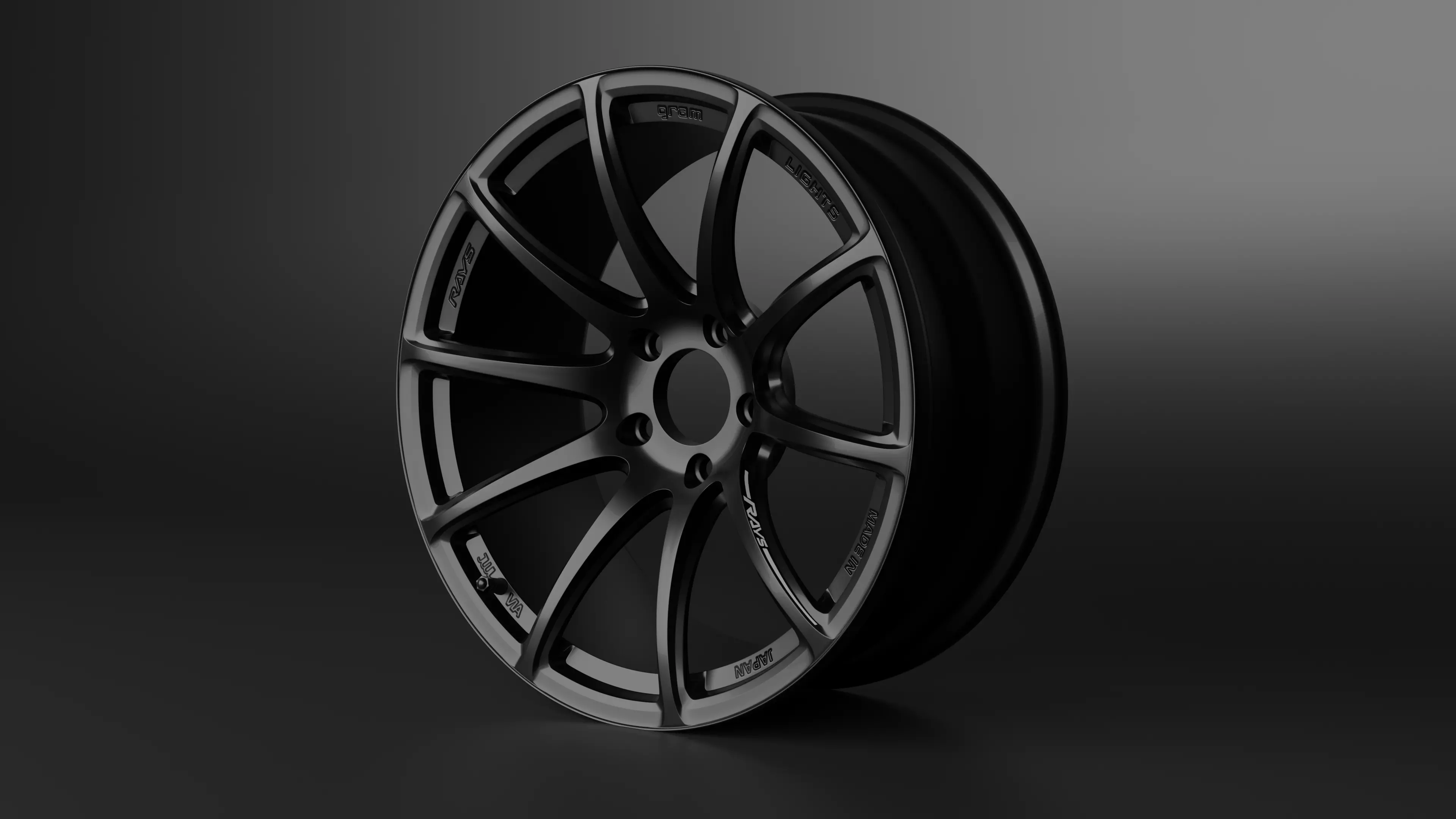 Rays Gram Lights 57Transcend lightweight Low-poly 3D model