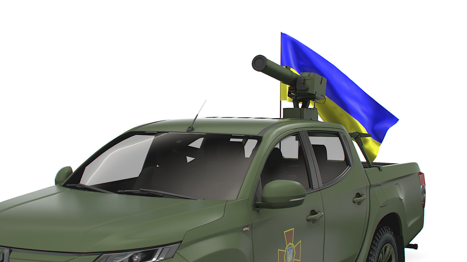 Mitsubishi L200 ATGM Stugna P 2022 3D model_8