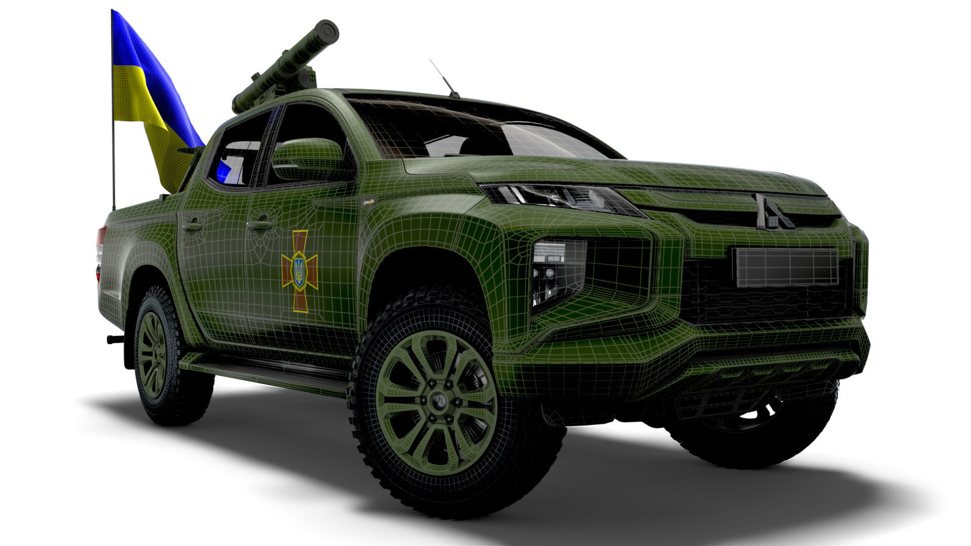 Mitsubishi L200 ATGM Stugna P 2022 3D model_12