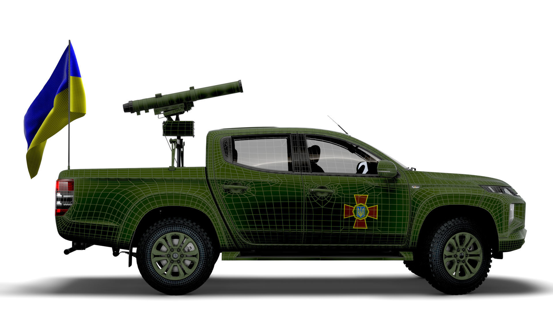 Mitsubishi L200 ATGM Stugna P 2022 3D model_13