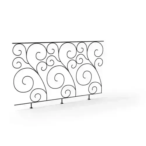 Curling Metal Railing