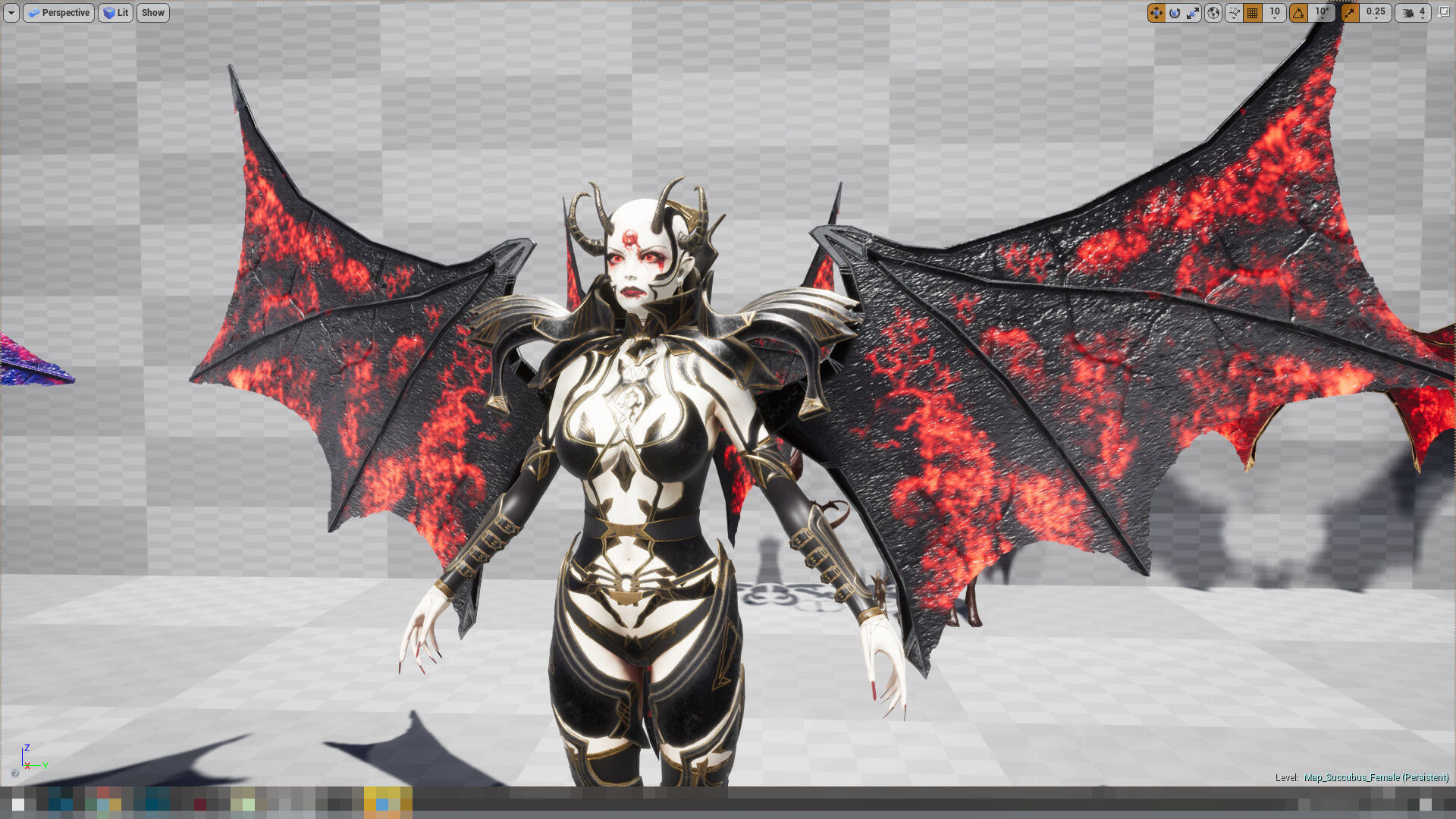 Succubus Low-poly 3D model_20