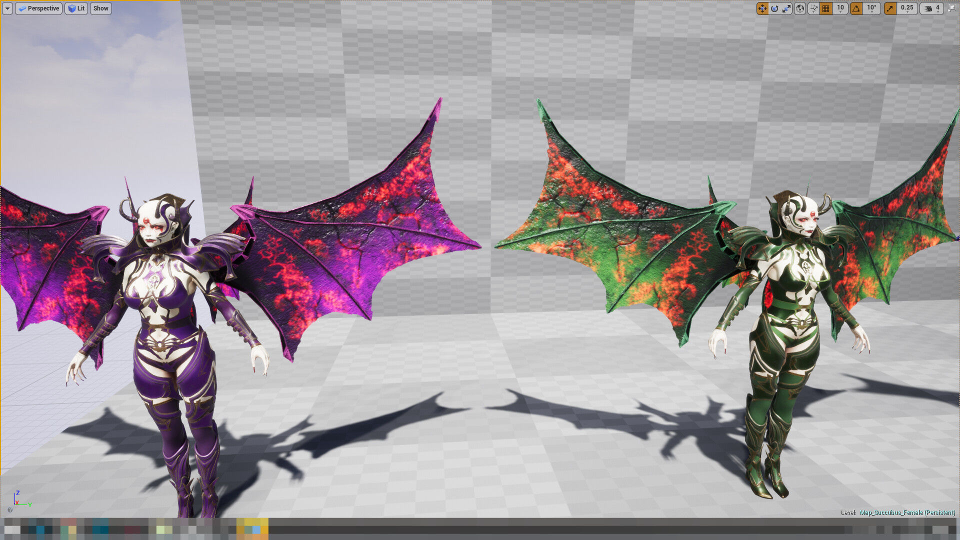 Succubus Low-poly 3D model_22