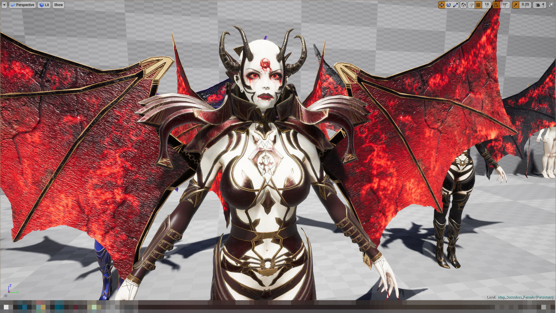 Succubus Low-poly 3D model_18