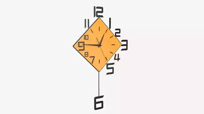 Modern Design Large Wall Clock 10 3D model