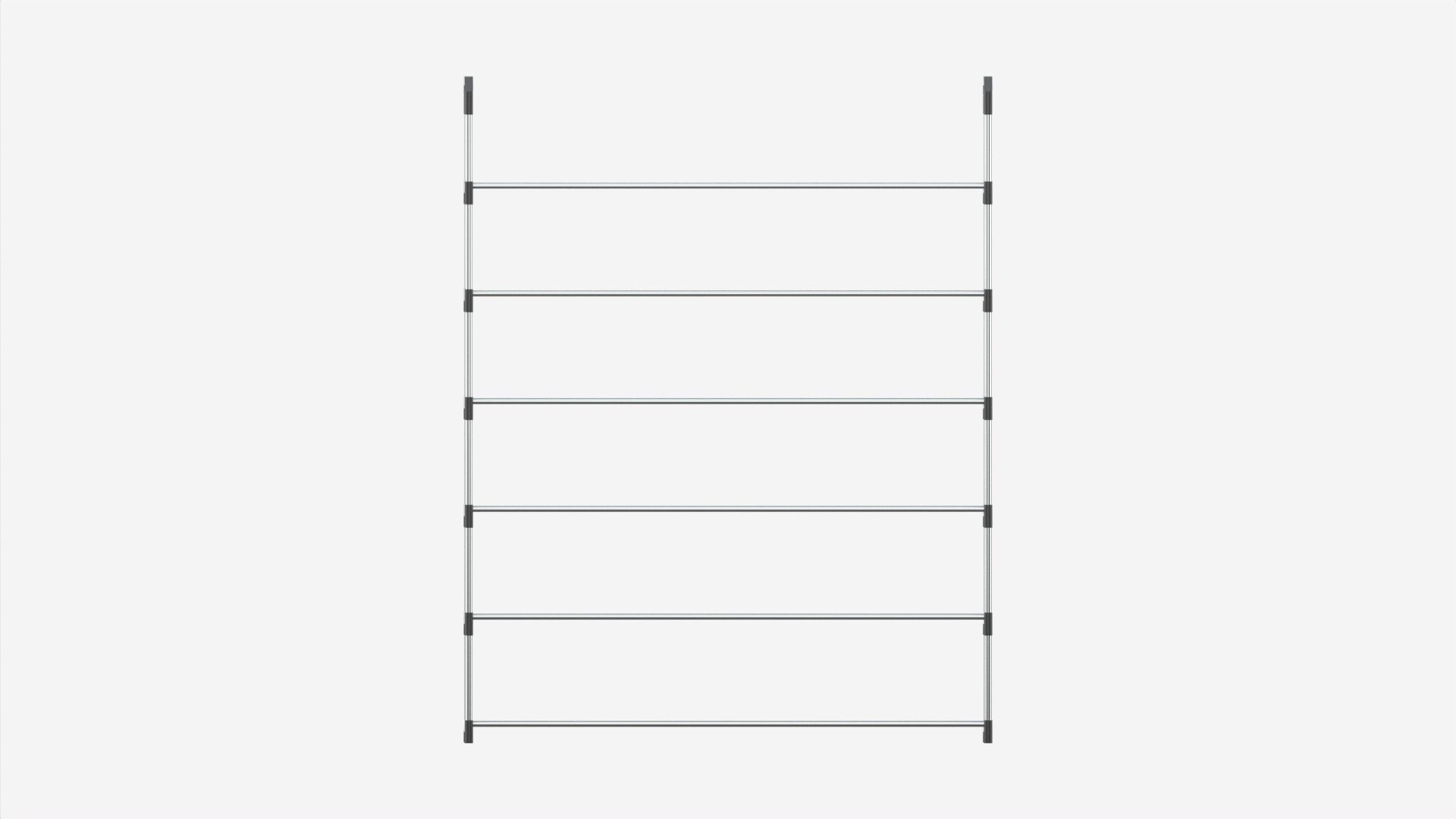 Multilayer Shoe Rack 3D model_4