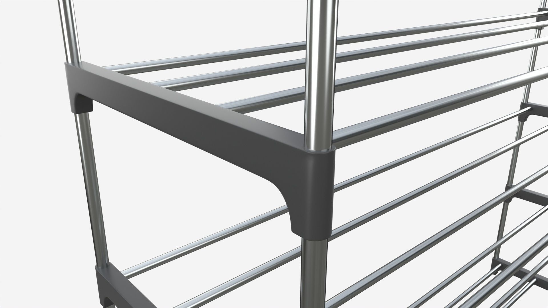 Multilayer Shoe Rack 3D model_3