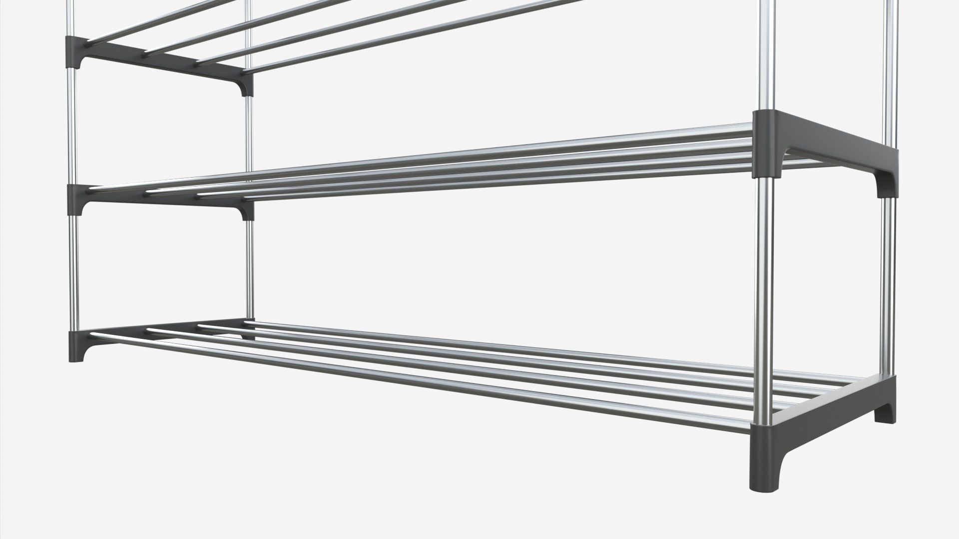 Multilayer Shoe Rack 3D model_1